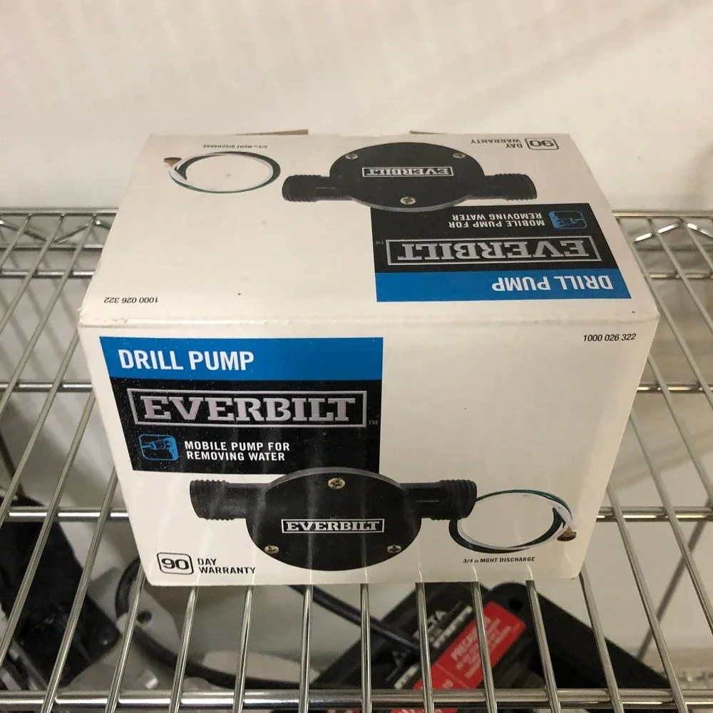 Everbilt‎ Mobile Drill Pump for removing water. B43